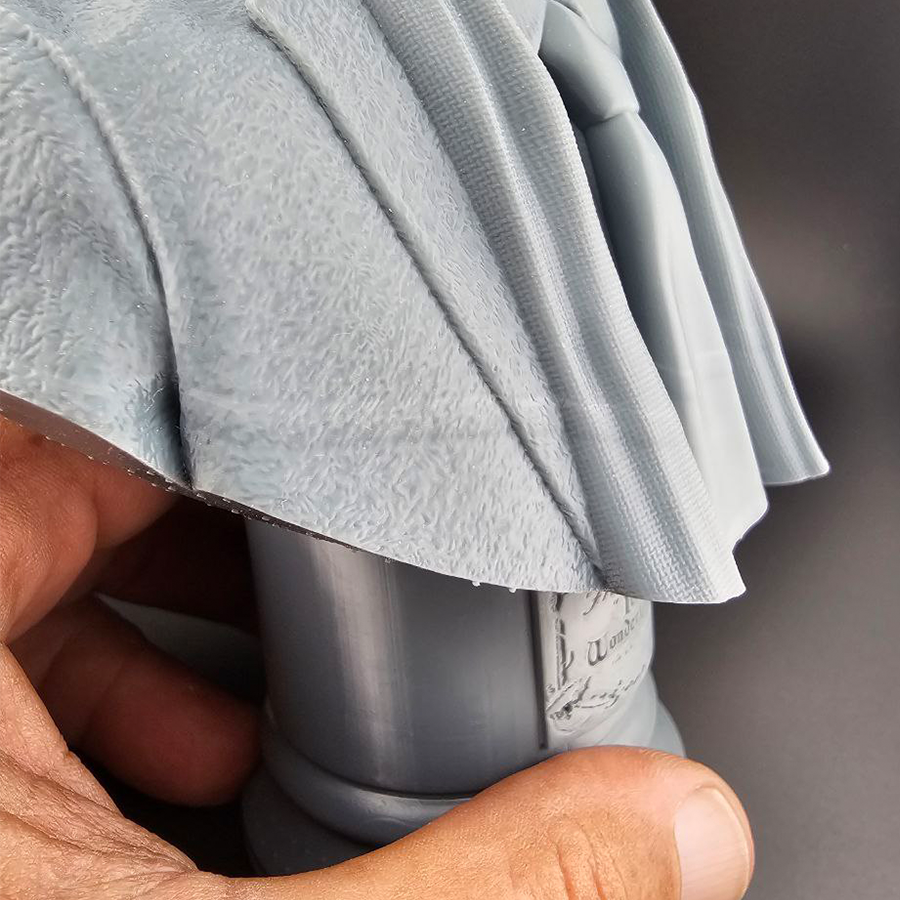 1/6 scale George Bailey bust Misprint Edition – front view showing minor layer shift on resin