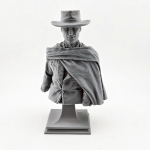 Bust of Clint Eastwood as Blondie from The Good, The Bad, and The Ugly – 3D printed model kit