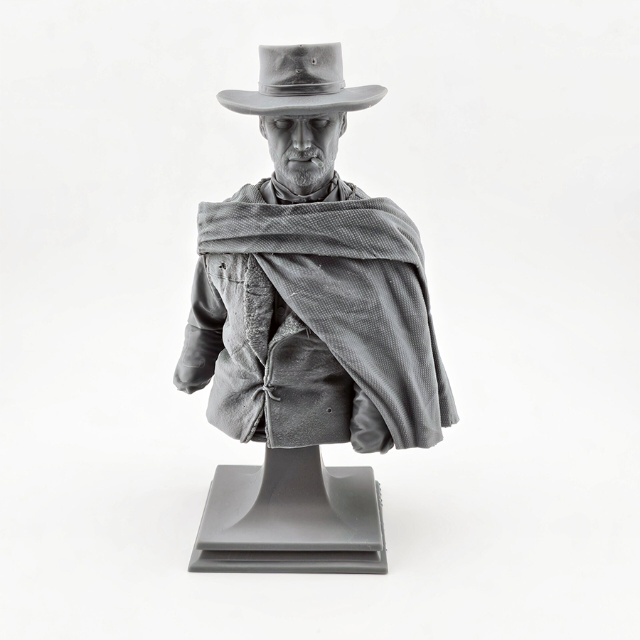 Bust of Clint Eastwood as Blondie from The Good, The Bad, and The Ugly – 3D printed model kit