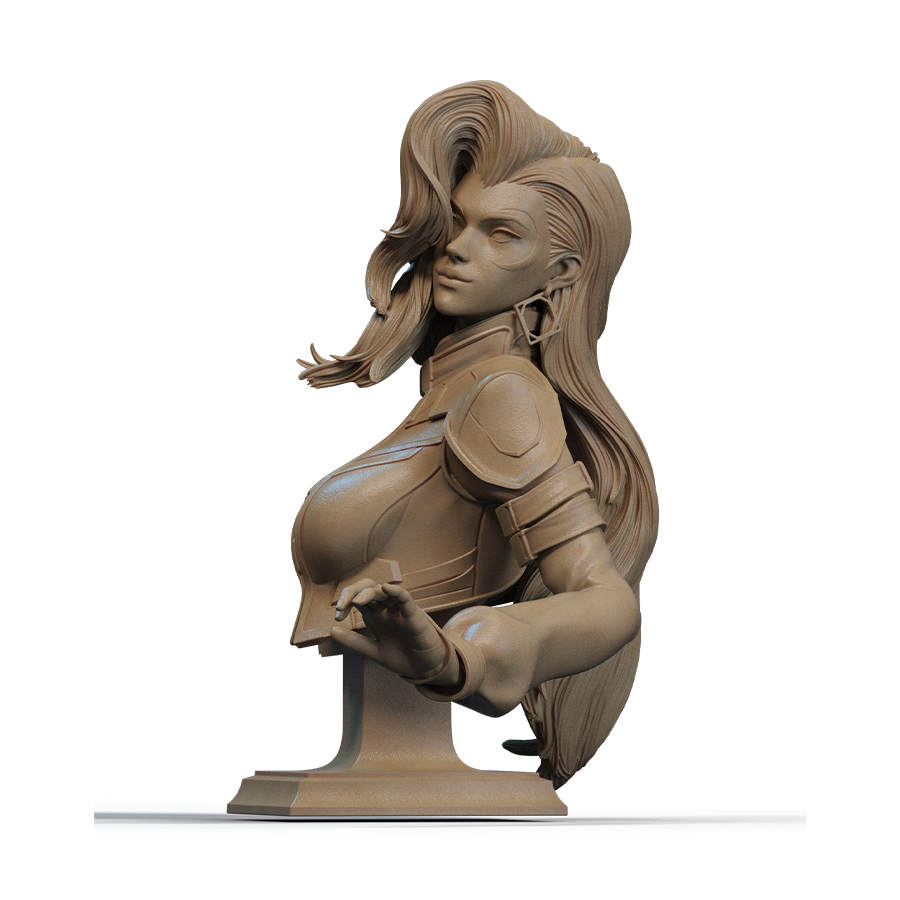 Cloak and Dagger resin bust featuring Tandy and Ty from Marvel Comics