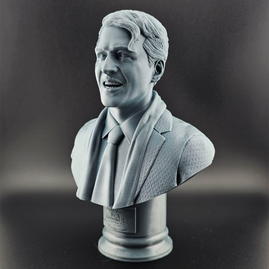 Grey resin model kit of George Bailey from It’s a Wonderful Life, 1/6 scale, unpainted and unassembled