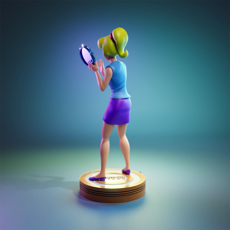 Betty Cooper resin figure from Archie Comics with classic ponytail and retro outfit