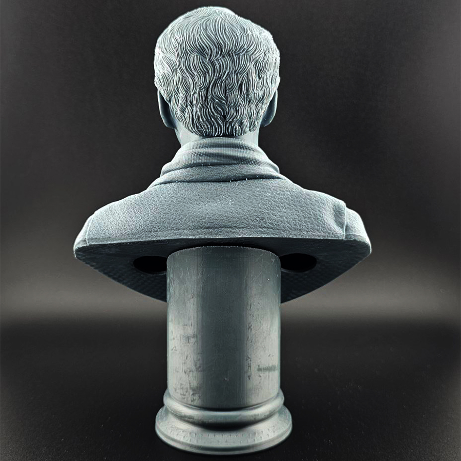 Grey resin model kit of George Bailey from It’s a Wonderful Life, 1/6 scale, unpainted and unassembled