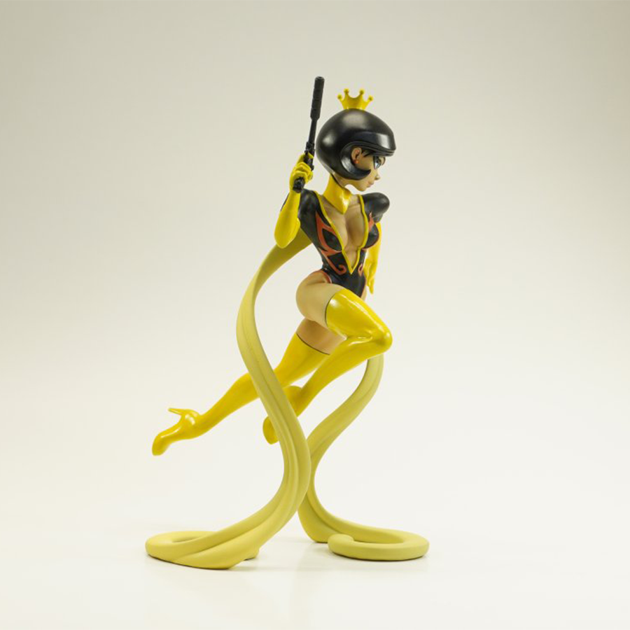Clear resin model kit of Dr. Mrs. The Monarch from The Venture Bros., standing 7 inches tall