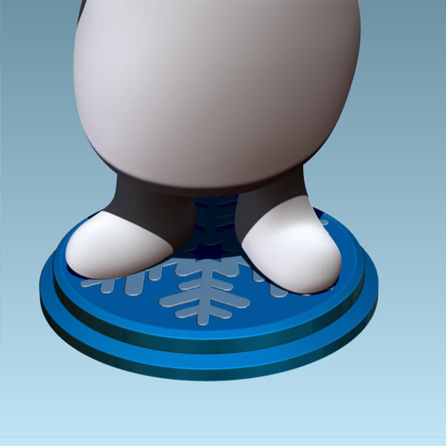 3D printed Frosty the Snowman 1/9 scale collectible figure created by HLI3DFX in high-resolution resin, inspired by the 1969 holiday cartoon.