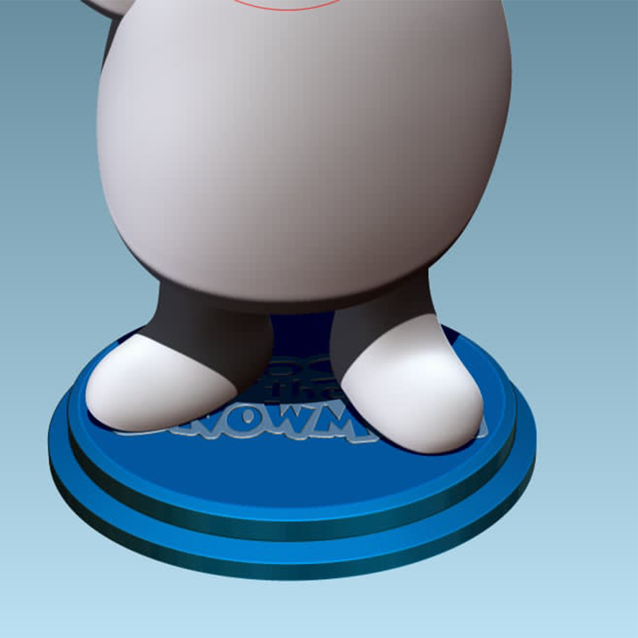 3D printed Frosty the Snowman 1/9 scale collectible figure created by HLI3DFX in high-resolution resin, inspired by the 1969 holiday cartoon.