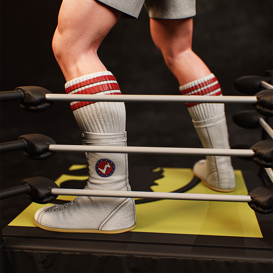 Rocky Balboa 3D printed figure by CA3D in 1/6 and 1/9 scale, available from Hobby Link International.
