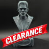 Frankenstein Bust Sculpture Resin Kit (3 Parts Total) — Printed by HLI3DFX