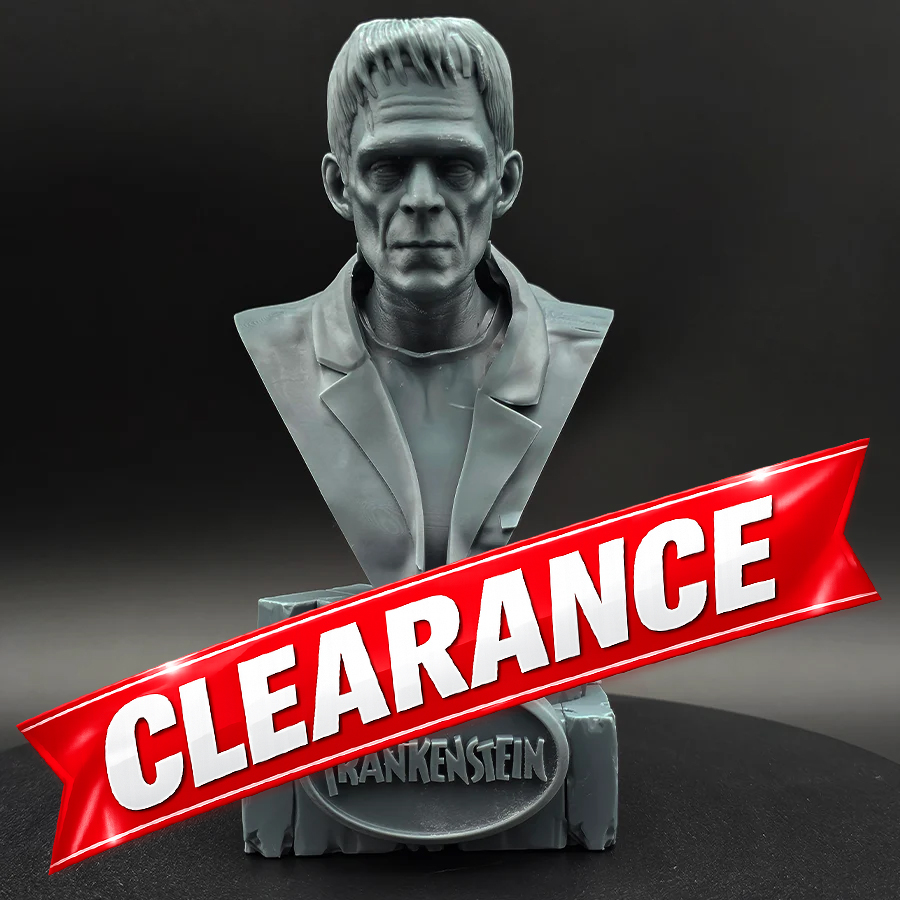 Frankenstein Bust Sculpture Resin Kit (3 Parts Total) — Printed by HLI3DFX