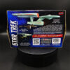 Open-box 1/1000 scale Polar Lights USS Enterprise NCC-1701 with Botany Bay model kit. Includes all parts, decals, and instructions. Missing dome base and display rod.