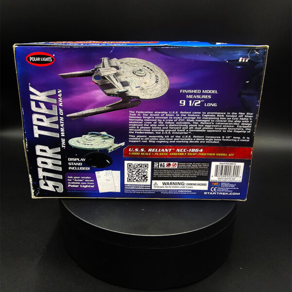 Open-box Polar Lights 1/1000 U.S.S. Reliant model kit. All original parts, decals, and instructions included. Complete kit in excellent condition.