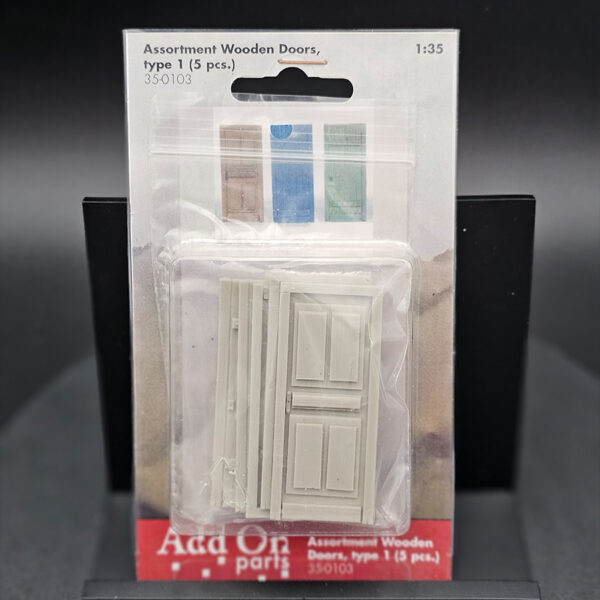 Add On Parts 1-35 Wooden Doors Type 1 5pc Factory Sealed