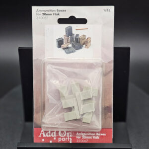 Add On Parts 1-35 Ammo Boxes for 20mm Flak 10pc Factory Sealed