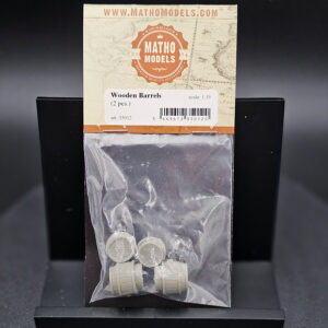 Matho Models 1-35 Wooden Barrels 2pc Aftermarket Factory Sealed