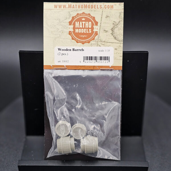 Matho Models 1-35 Wooden Barrels 2pc Aftermarket Factory Sealed