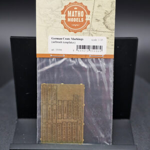 Matho Models 1-35 German Crate Markings Airbrush Templates PE Fret Factory Sealed