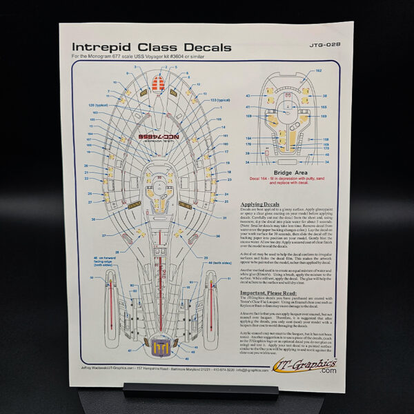 Monogram 1-670 USS Voyager NCC-74656 Open Box Complete w JT Graphics Decals Stash Sale