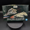 Bandai Blockade Runner 1-1000 and Millennium Falcon 1-350 Set Open Box Complete Stash Sale