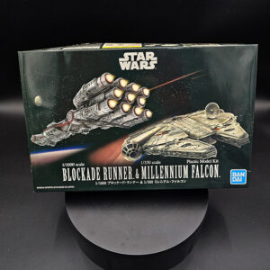 Bandai Blockade Runner 1-1000 and Millennium Falcon 1-350 Set Open Box Complete Stash Sale