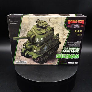 Meng World War Toons US Medium Tank M4A1 Sherman Open Bags Complete Kit