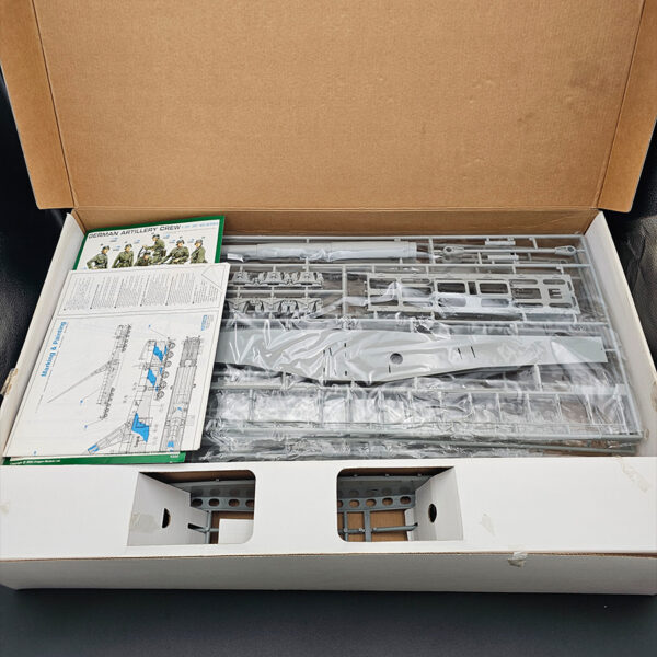 Dragon 1/35 German Railway Gun 28cm K5 Leopold model kit never started missing railroad tracks and base stash sale