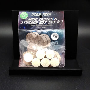 Cozmic Scale Models 1/72 Star Trek Storage Box Set 3 (sealed), packaging shown.
