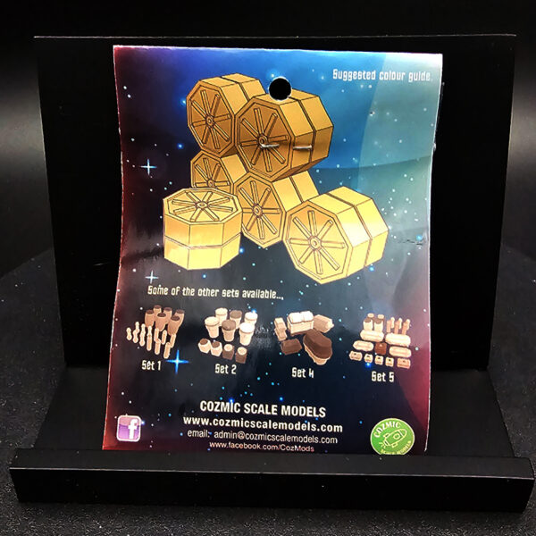 Cozmic Scale Models 1/72 Star Trek Storage Box Set 3 (sealed), packaging shown.