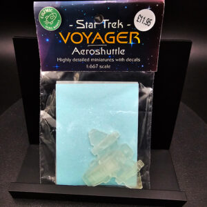Cozmic Scale Models 1/667 Star Trek Voyager Aeroshuttle kit (sealed), packaging shown.