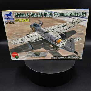 Bronco 1/72 Blohm and Voss BV P178 reconnaissance jet model kit open box complete