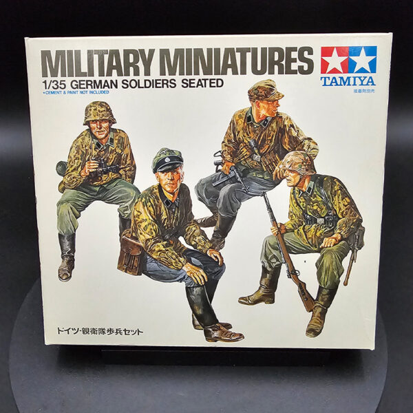 Tamiya 1/35 German soldiers seated figure set open box sealed bag