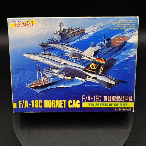 Dragon 1/144 F/A-18C Hornet CAG aircraft model kit open box sealed bags