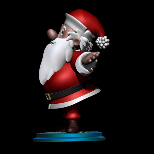 Unpainted resin Santa Claus figure kit inspired by classic Frosty-style holiday animation