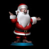 Unpainted resin Santa Claus figure kit inspired by classic Frosty-style holiday animation