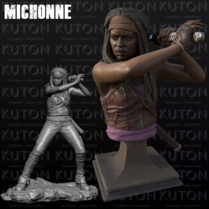 Michonne resin figure and bust 3D print by Kuton Sculpts (HLI3DFX)