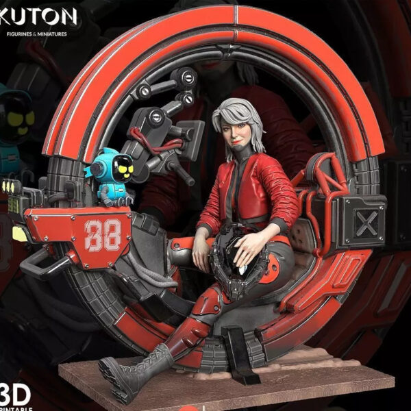 Finnick 1/10 scale resin figure kit by Kuton Sculpts, printed by HLI3DFX