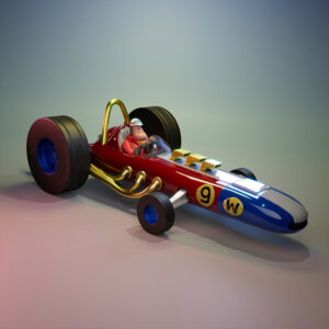 Wacky Races Peter Perfect cartoon dragster resin print by UEL Winner, unpainted kit