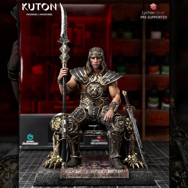 Kuton Sculpts Conan seated warrior king 1/9 scale resin figure kit (unpainted)