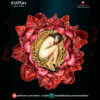 Himlay 1/10 scale resin print by Kuton Sculpts, sleeping figure curled inside a large flower.