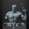 Batman 1/6 scale figure resin print by Stalyn Quito with cape and utility belt, standing on a display base