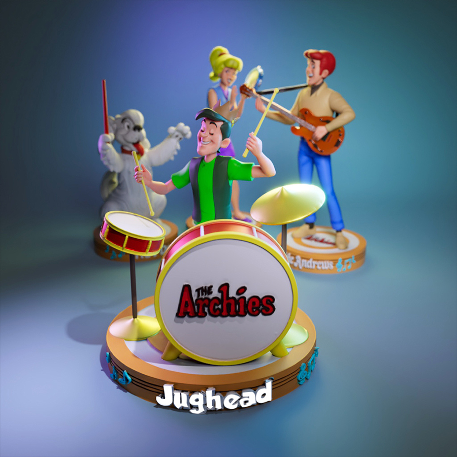 UEL Winner Jughead drummer stage diorama resin print unpainted