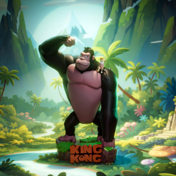 UEL Winner King Kong jungle diorama resin print unpainted