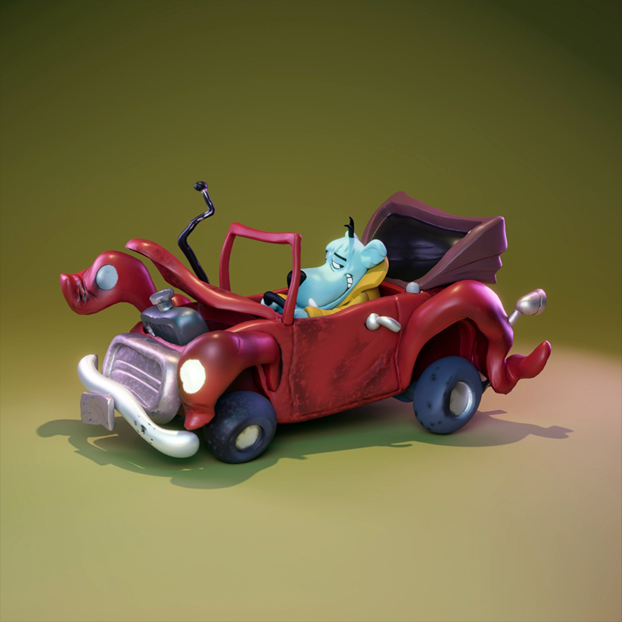 UEL Winner Mumbly in car resin print unpainted