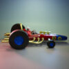 Wacky Races Peter Perfect cartoon dragster resin print by UEL Winner, unpainted kit