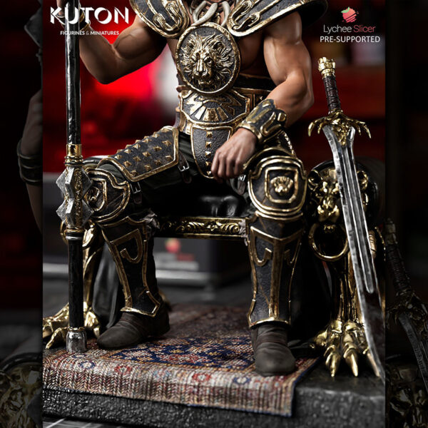 Kuton Sculpts Conan seated warrior king 1/9 scale resin figure kit (unpainted)