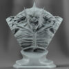 Abomination unpainted resin monster figure on a rocky base with flowing slime effect.