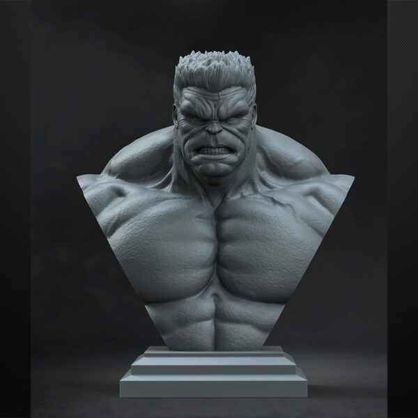 The Hulk resin print by Stalyn Quito, made to order, 1/6 scale figure or 1/10 scale bust, green or red variant