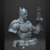 Batman 1/6 scale figure resin print by Stalyn Quito with cape and utility belt, standing on a display base