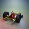 Wacky Races Peter Perfect cartoon dragster resin print by UEL Winner, unpainted kit