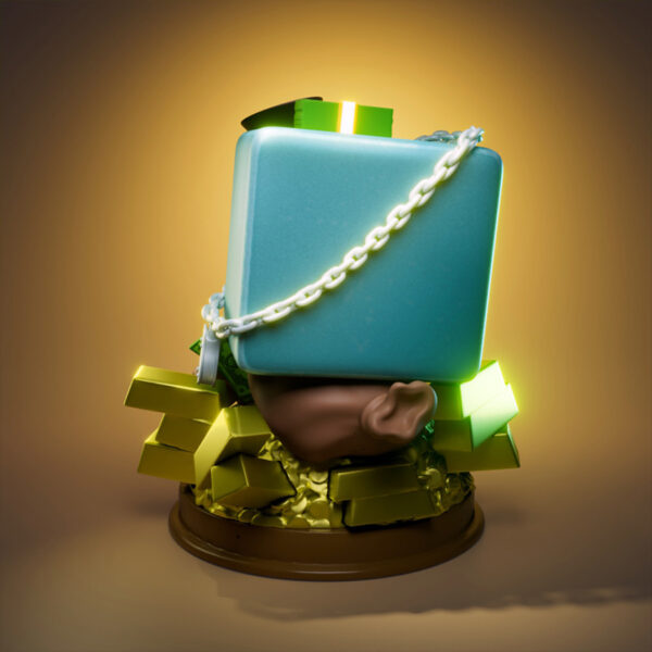 Scrooge McDuck premium resin print statue by UEL Winner, 8 inches tall