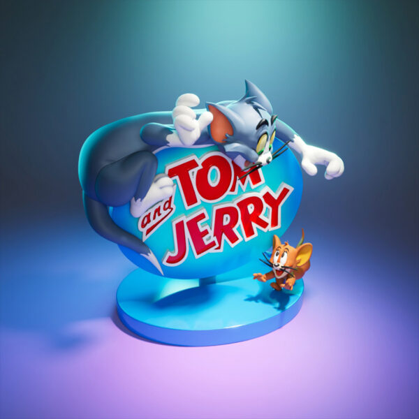 Tom and Jerry UEL Winner resin print sign vignette made to order HLI3DFX